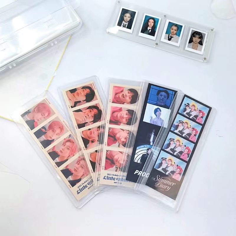 Card Penny Sleeve - 명확한 사진 부스 북마크 슬리브 빈
