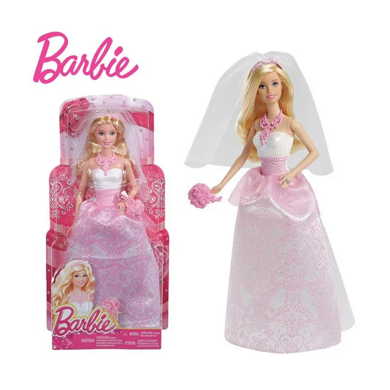 Mattel Toy Barbie - 정품 마텔 바비 웨딩 인형, 소녀를